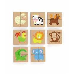 Viga 50722 Zestaw puzzli magnetycznych-farma